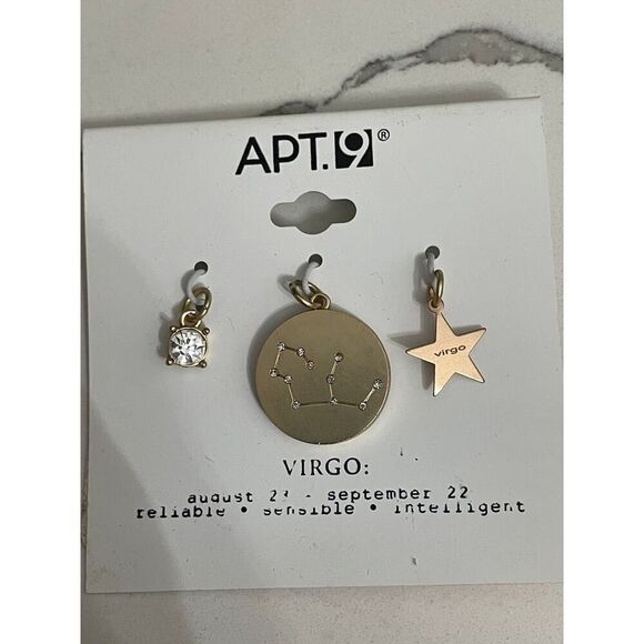 Kohl’s Apt.9 ZODIAC CHARMS MIX & MATCH GREAT FOR BRACELETS CROCS CRAFTS EARRINGS - Picture 1 of 2
